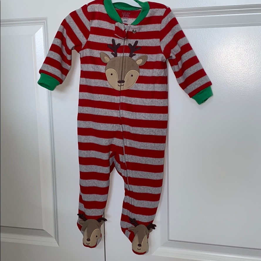 $15 For Any 3 Kids Outfit-Reindeer Pjs Carters